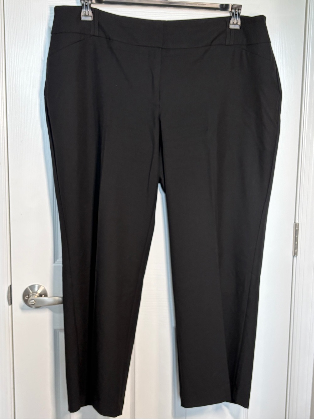 Alfani Women's Black Straight-Leg Trousers